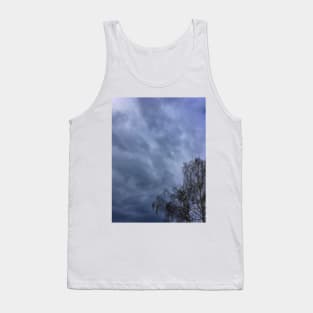 Tree and a Stormy, Cloudy Sky Tank Top